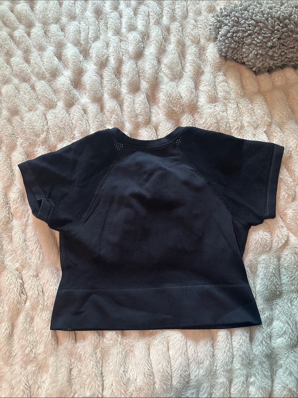JoyLab Black Women’s' Cropped Active Tee Large - Picture 5 of 8
